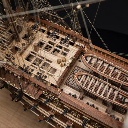 (獨家折扣)Soleil Royal 皇家太陽神號「珍稀版」(全球限量669套) - 奧克爾木質精品模型套組 | 難易度:專家級