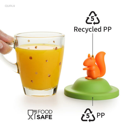 (任選二件95折)QUALY｜橡果松鼠-馬克杯