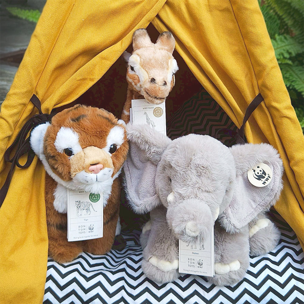 BON TON TOYS x WWF｜ECO環保柔軟老虎玩偶-23cm
